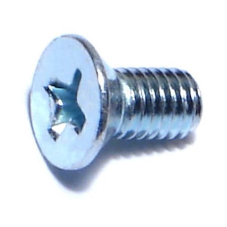 Midwest Fastener #10-32 x 3/8 in Phillips Flat Machine Screw, Zinc Plated Steel, 100 PK 07293